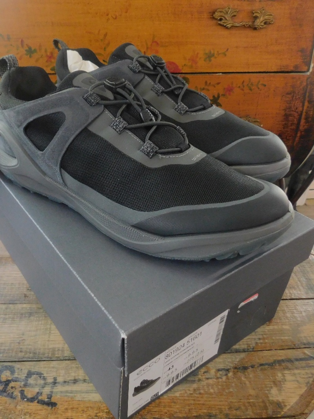 Ecco Gore Tex Waterproof Boom 2GO GTX Trail Shoes Speed Lacing 9.5